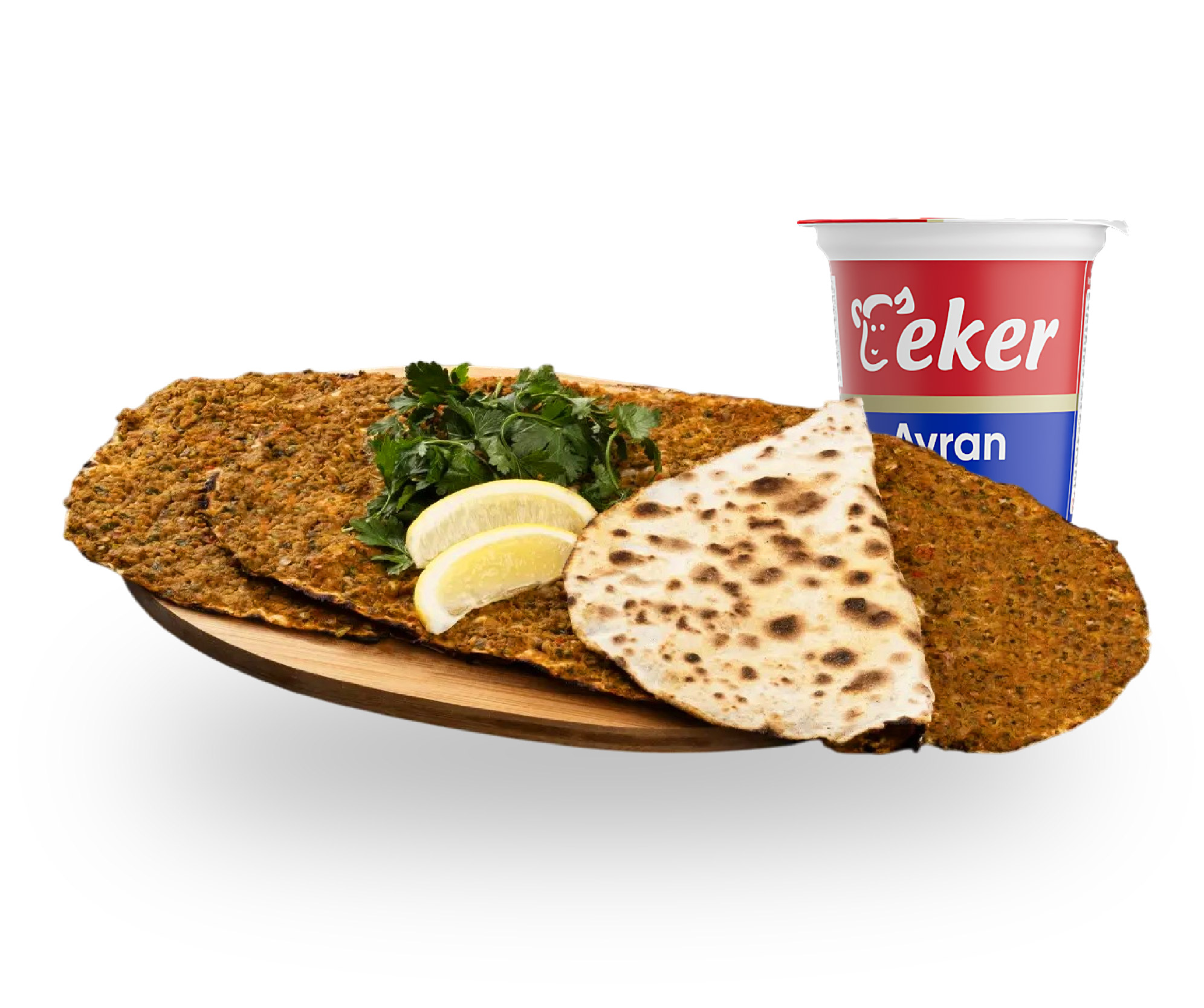 2 Li Lahmacun + AYRAN (Sade)